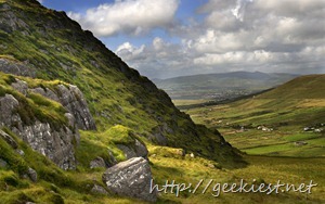 View of valley in County Kerry, Ireland