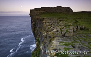 Dun Aengus and cliffs on the island of Inishmore, Galway Bay, Ireland