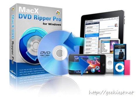 Free full version license giveaway - MacX DVD Ripper Pro