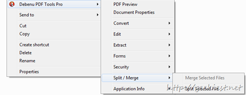 Split or Merge PDF files