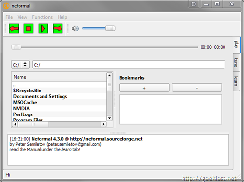 neformal simple audio player