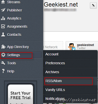 select RSS -Atom