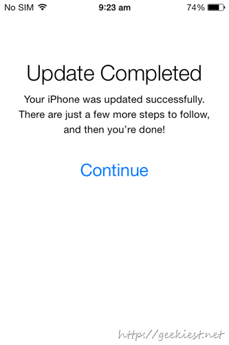 upgrade to iOS7    Screenshots 6